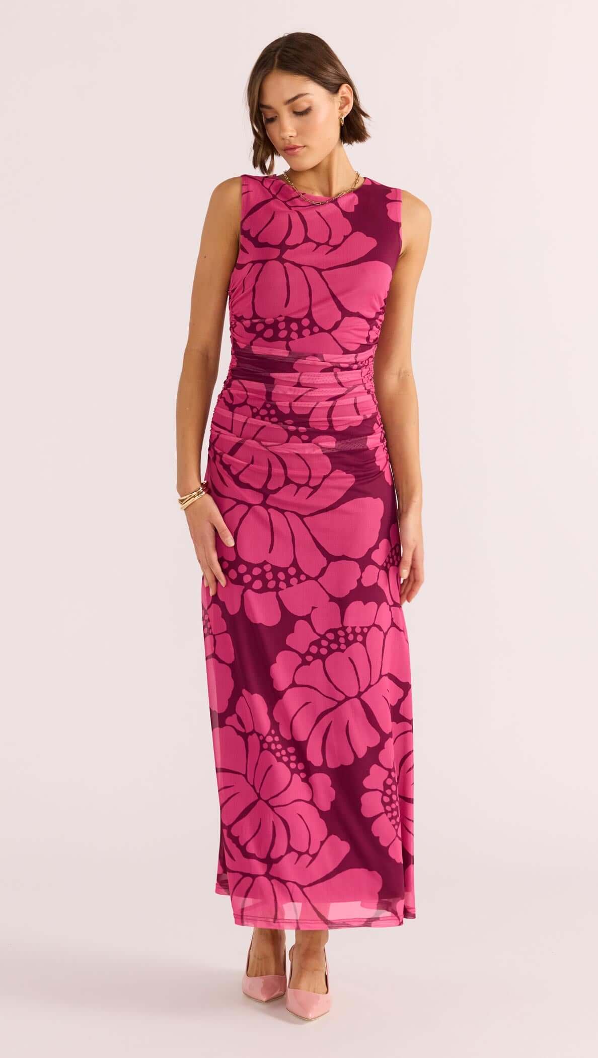 Persephone Mesh Midi Dress-MINKPINK