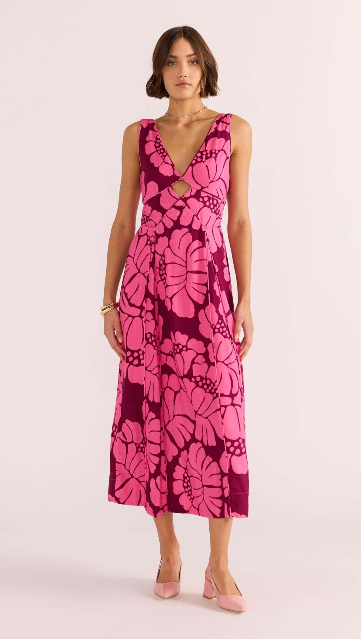 Persephone Panel Midi Dress-MINKPINK