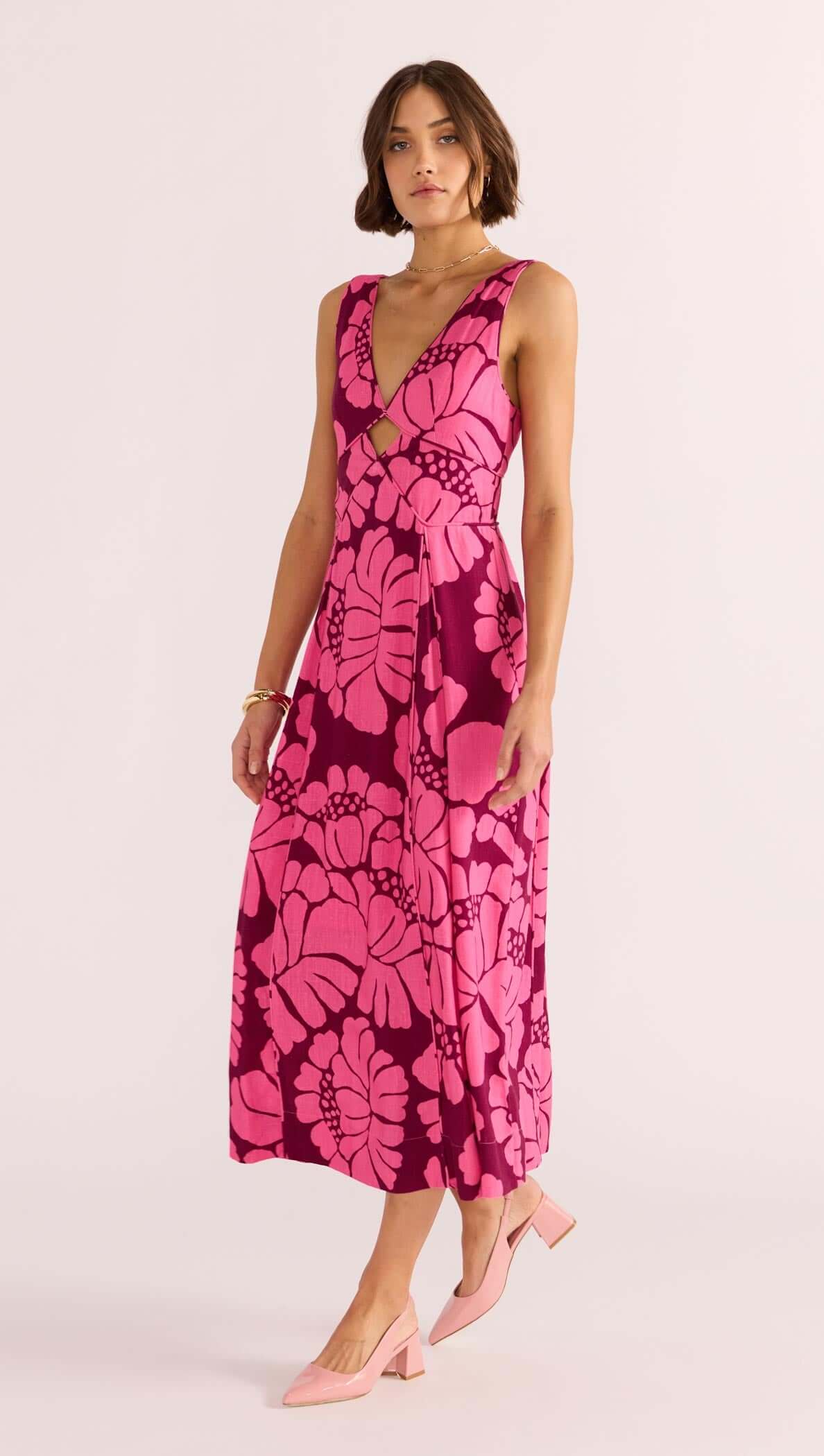 Persephone Panel Midi Dress-MINKPINK