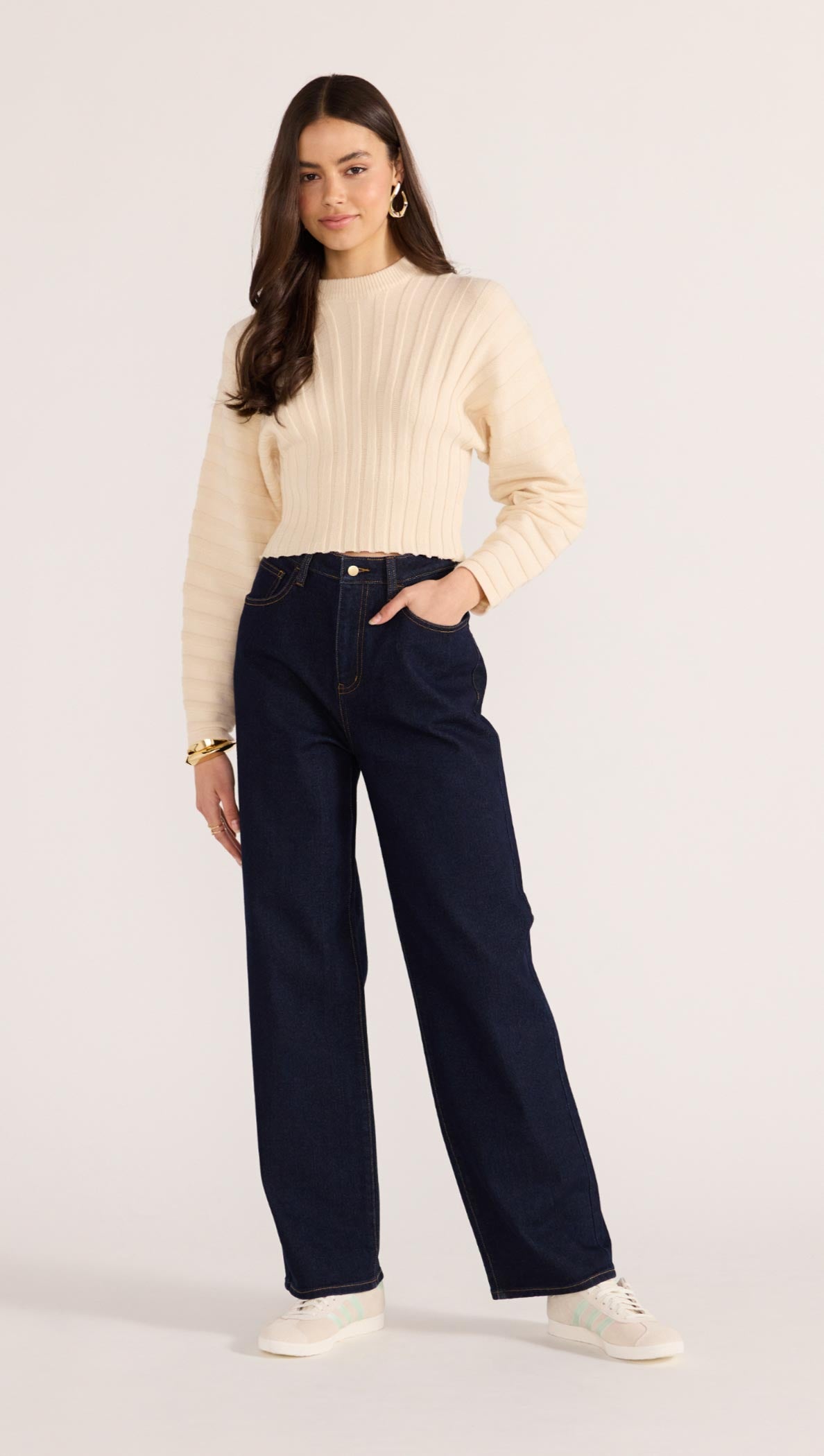 PIPPER RIB KNIT JUMPER-KNITWEAR - CASUAL-MINKPINK