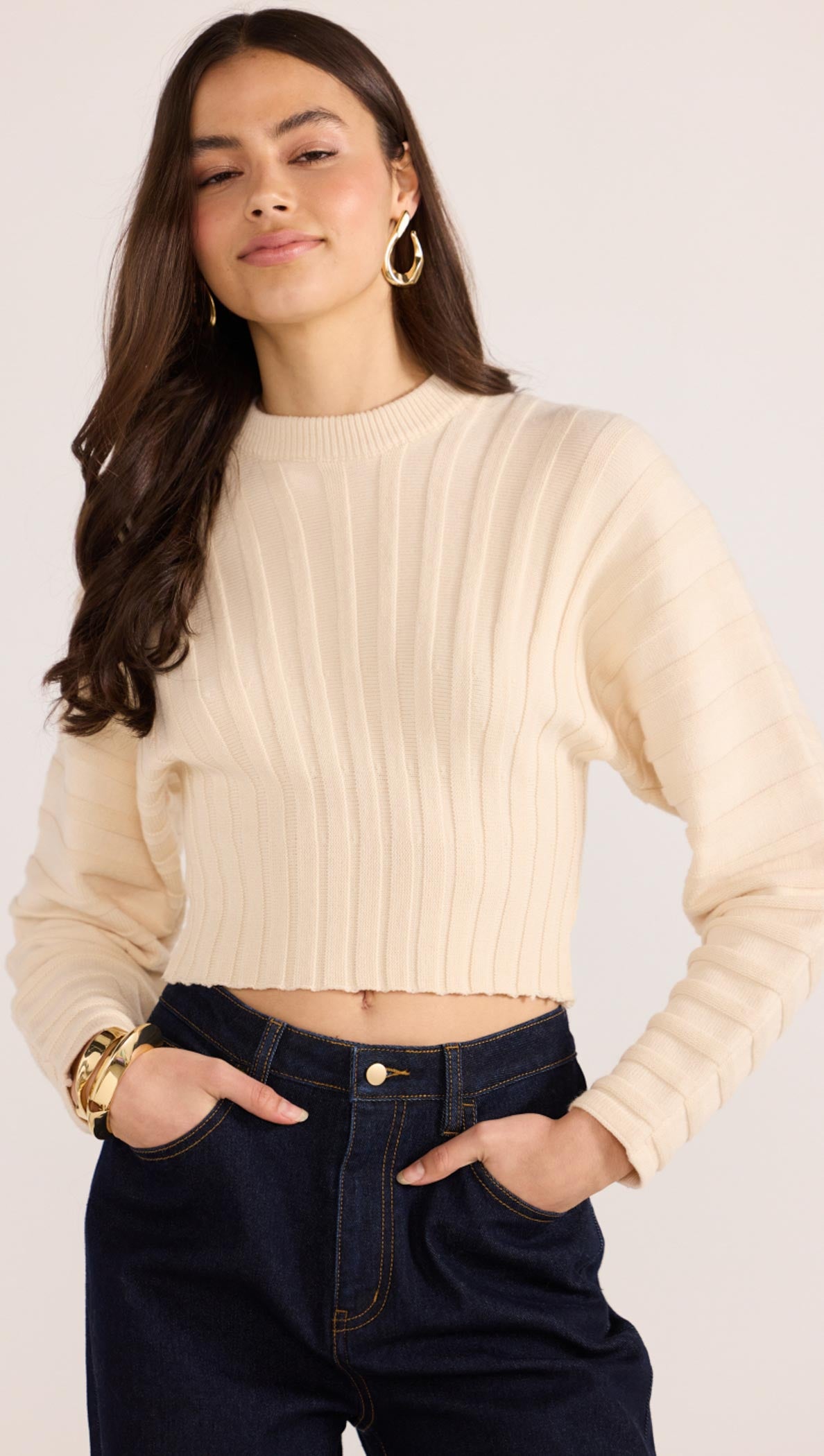 PIPPER RIB KNIT JUMPER-KNITWEAR - CASUAL-MINKPINK