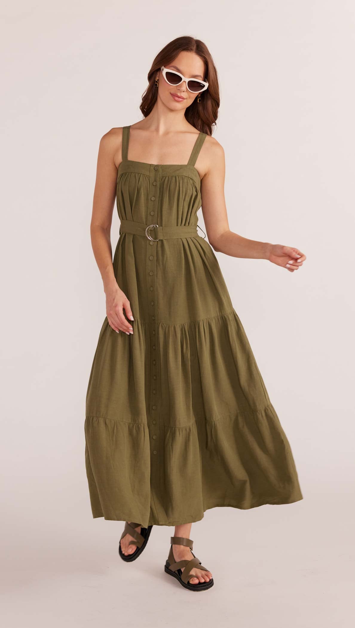 Amara Tiered Midi Dress - Final Sale