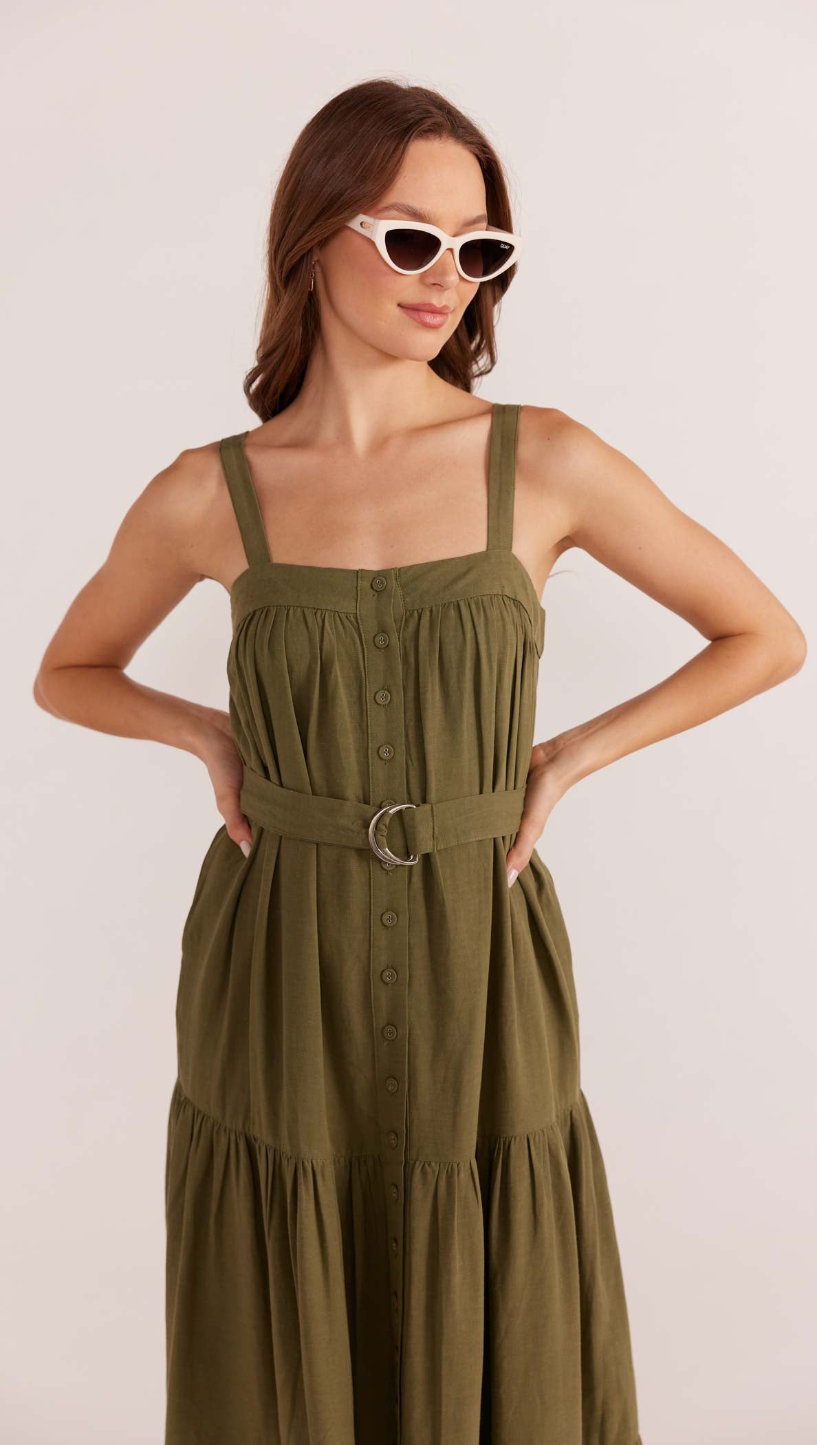 Amara Tiered Midi Dress - Final Sale