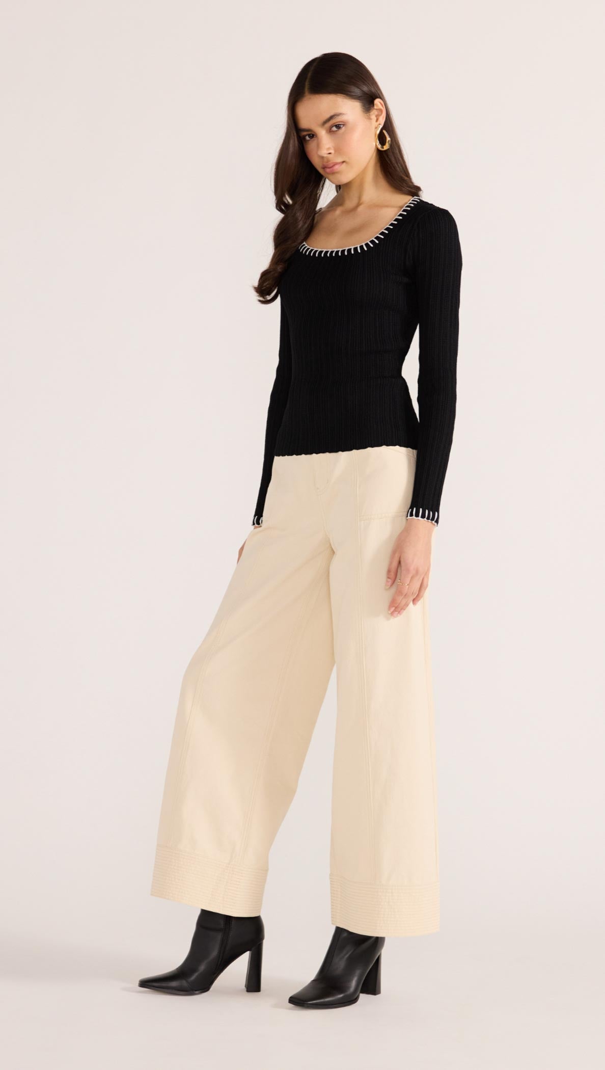 SANA BLANKET STITCH KNIT TOP-TOPS - CASUAL-MINKPINK