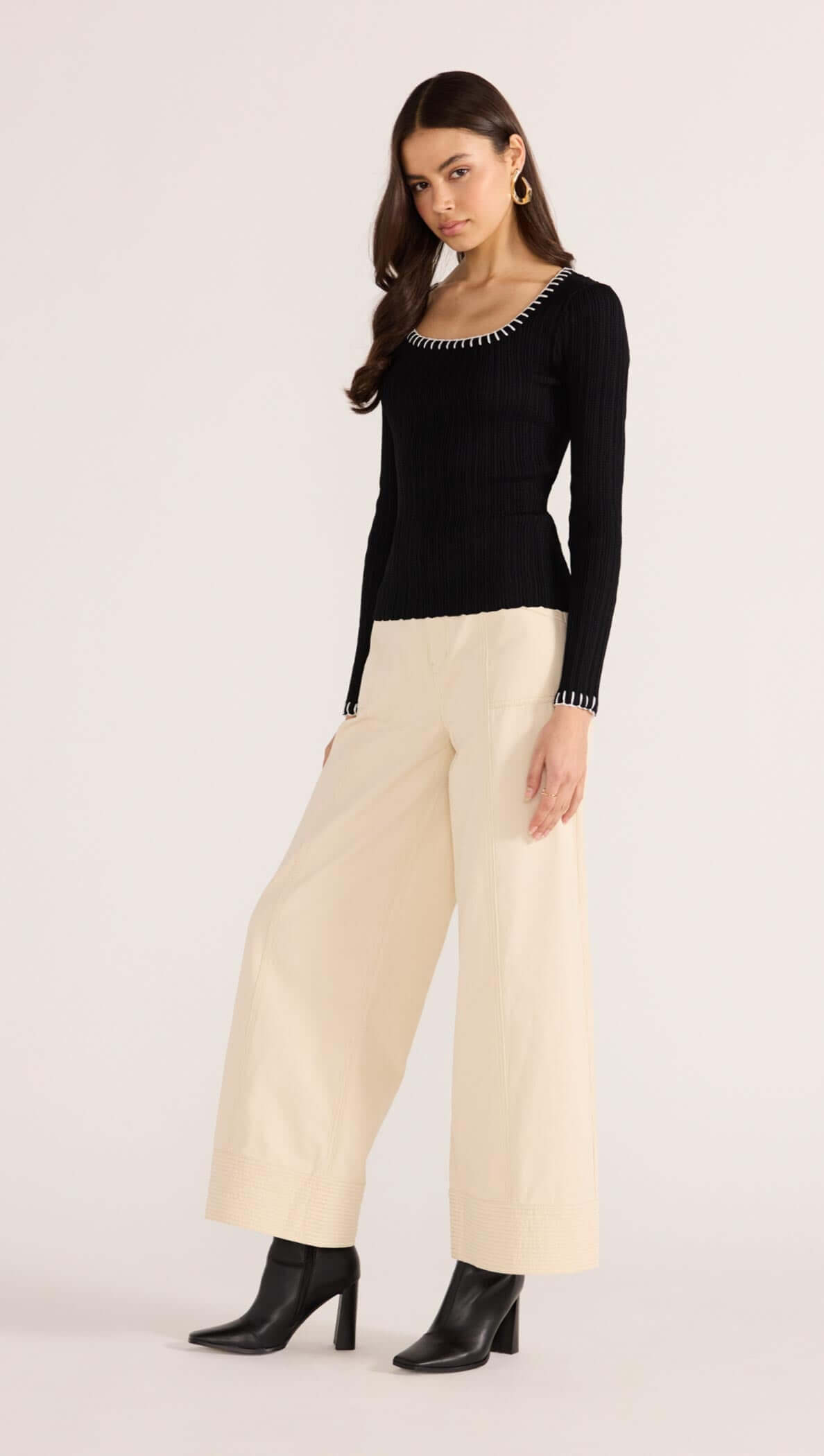 SANA BLANKET STITCH KNIT TOP-TOPS - CASUAL-MINKPINK