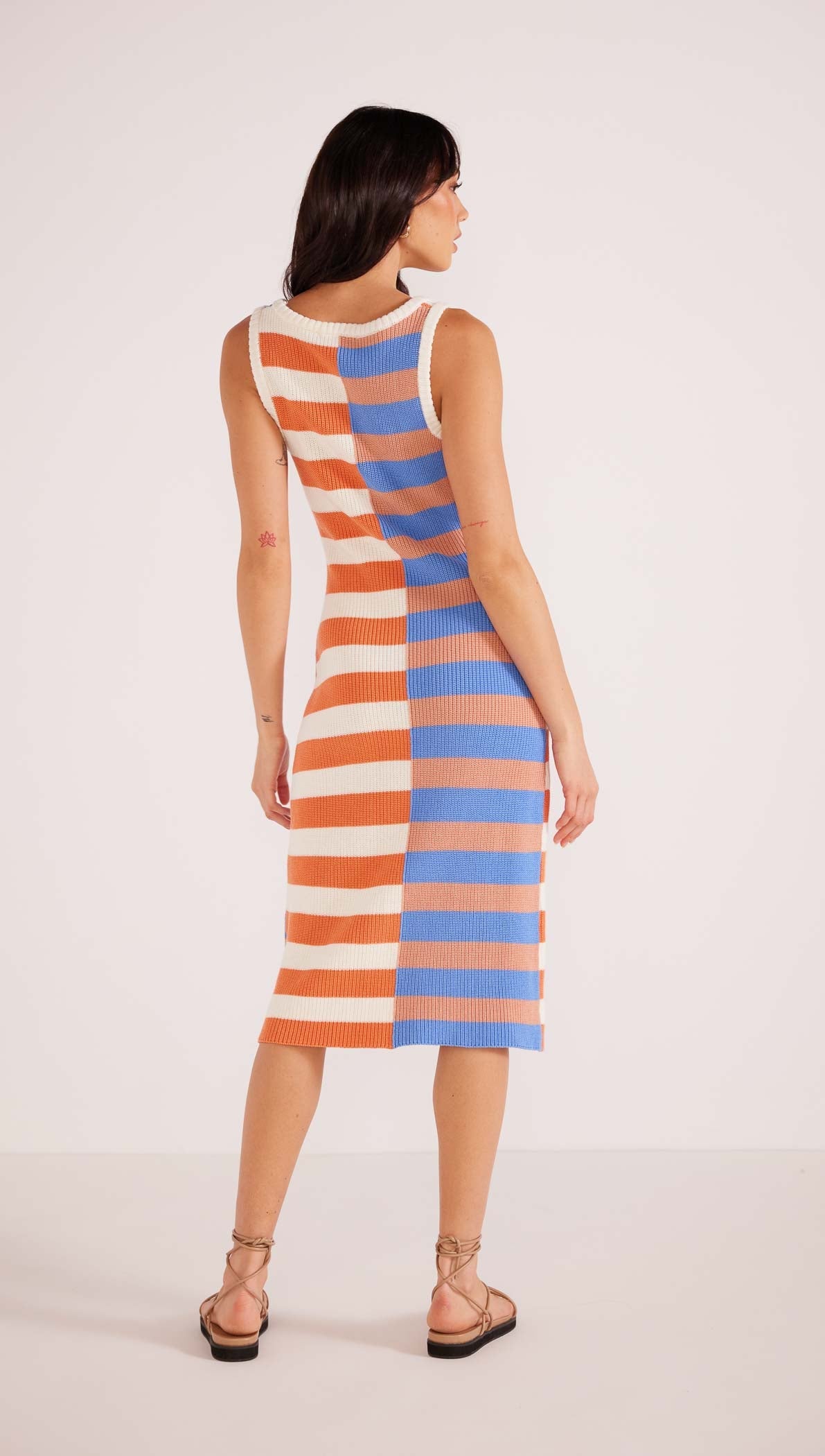 Tamara Spliced Knit Midi Dress-MINKPINK