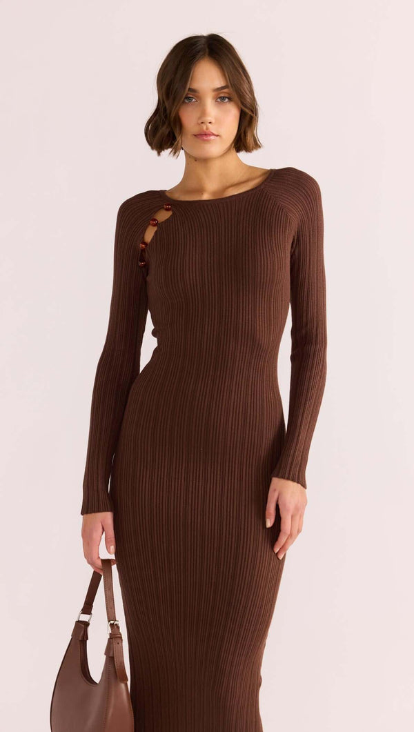 Zinnia Bead Knit Midi Dress - MINKPINK