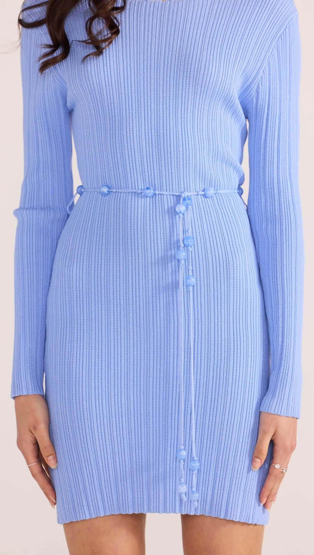 Zinnia Bead Knit Mini Dress-DRESSES - MINI-MINKPINK