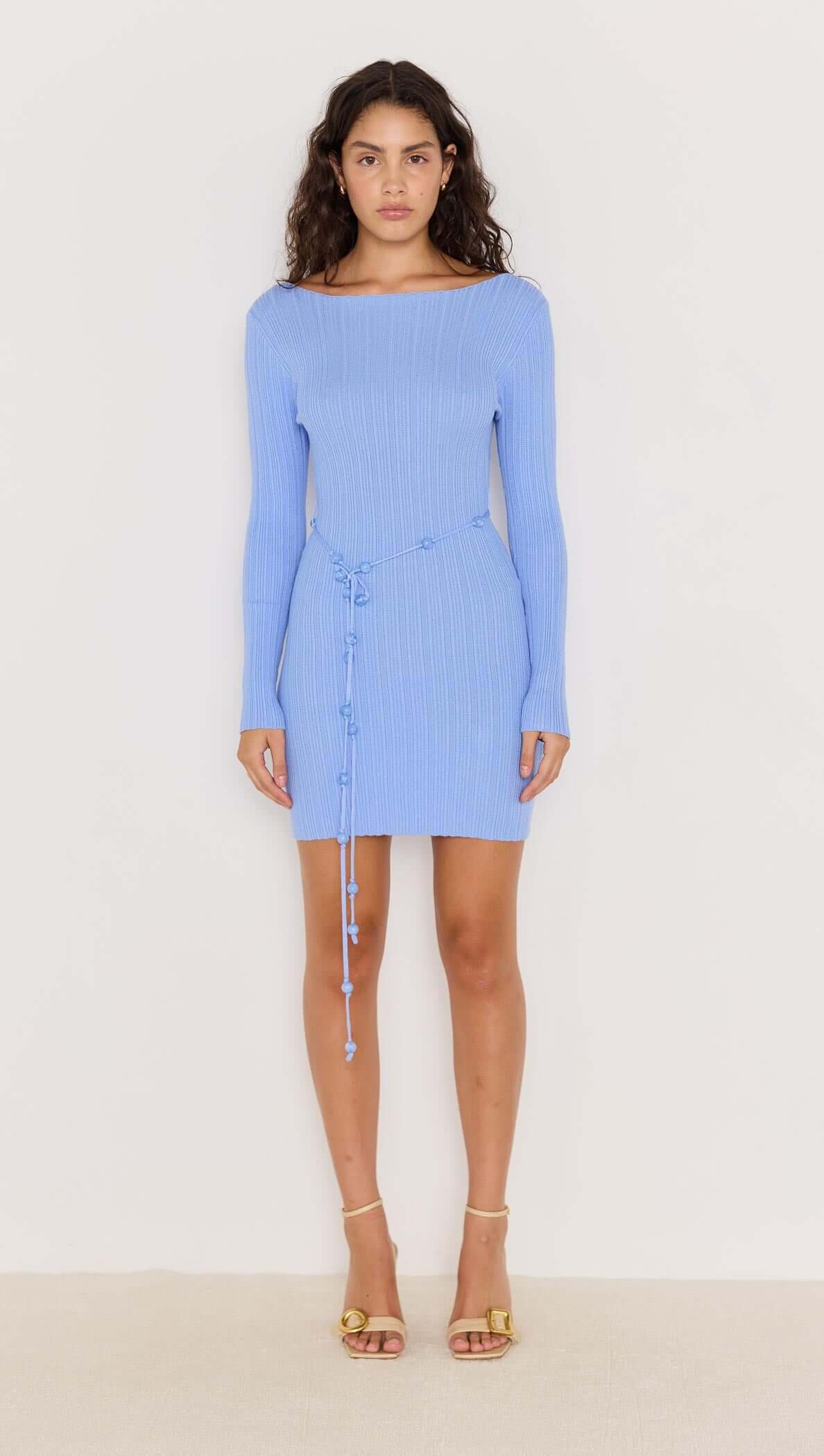 Zinnia Bead Knit Mini Dress-DRESSES - MINI-MINKPINK