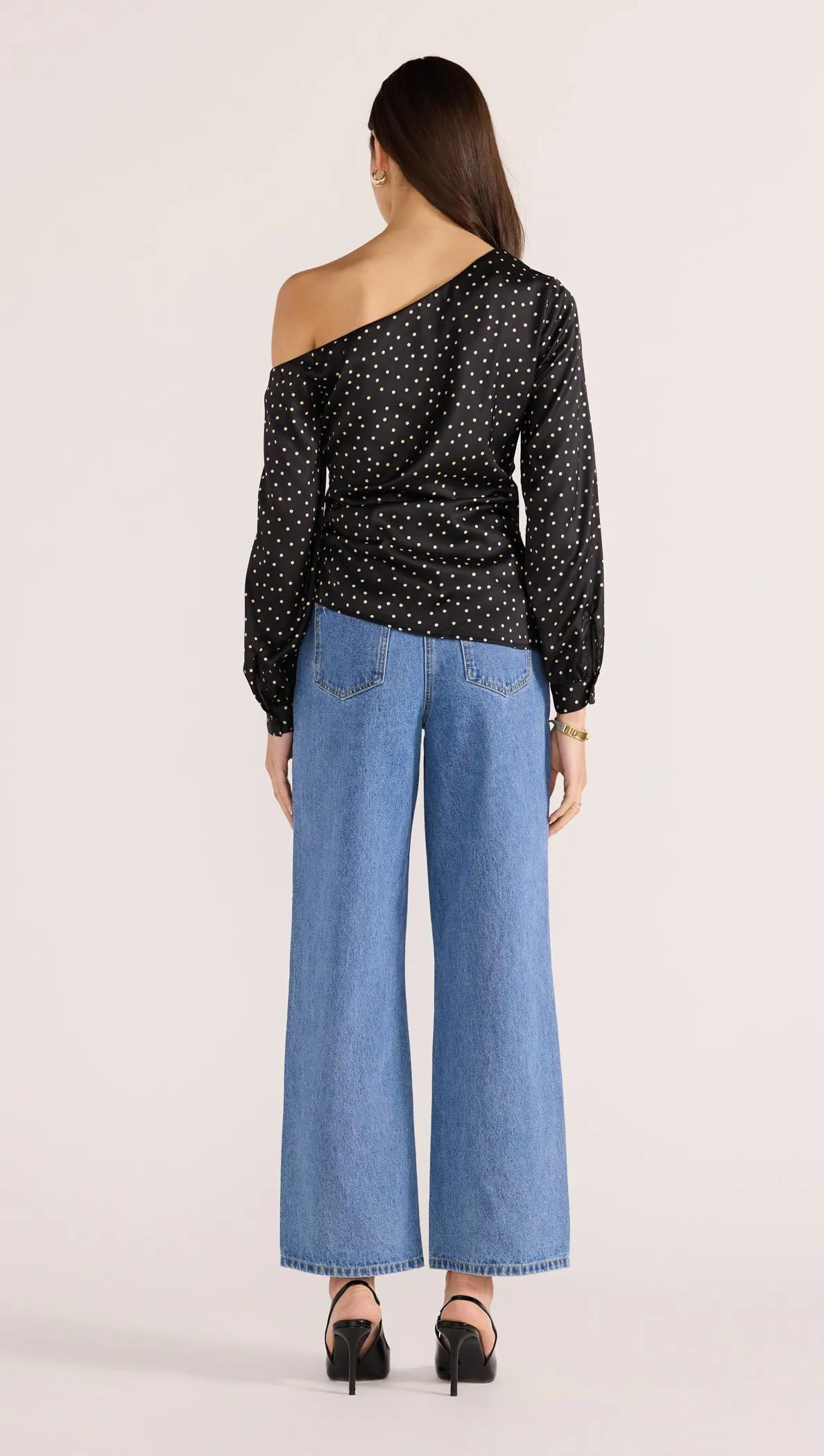 Jemma Polka Blouse-TOPS - LONG SLEEVE-MINKPINK