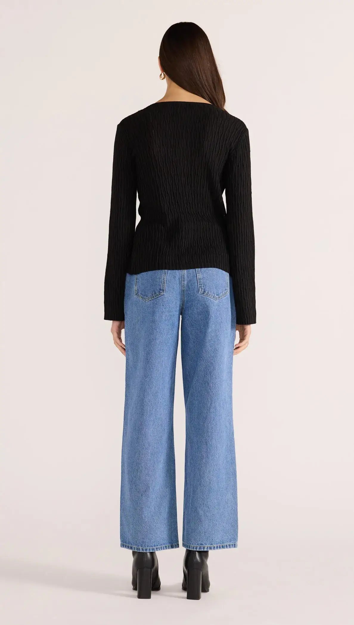 Johnna Button Knit Top-KNITWEAR - CARDIGANS-MINKPINK
