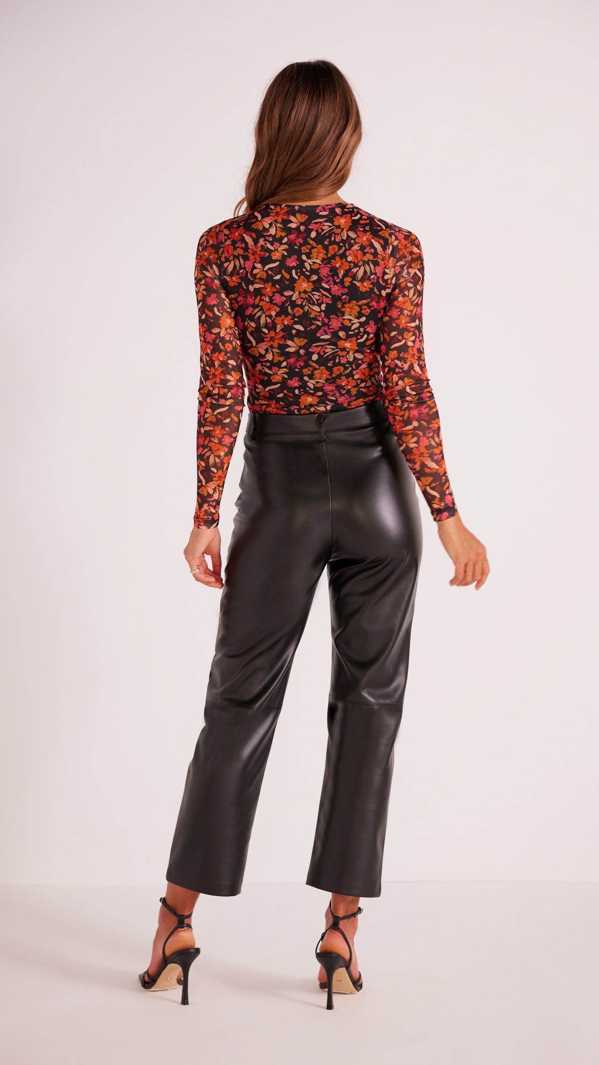 Lani Faux Leather Pant Black - Final Sale