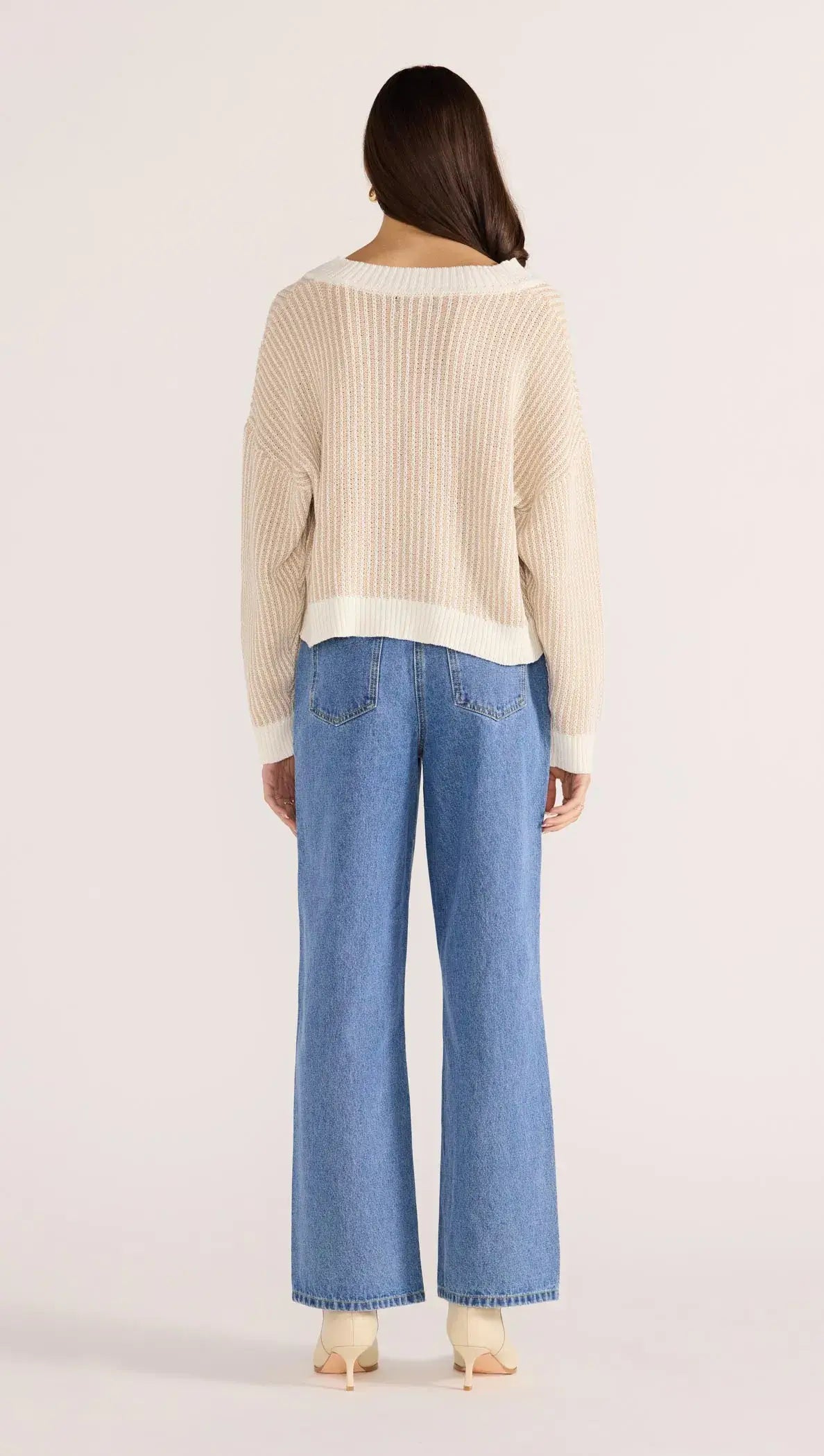 Megan V-Neck Sweater-KNITWEAR - JUMPERS-MINKPINK