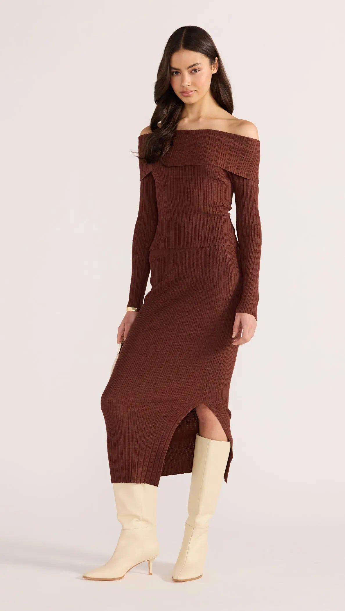 Zoe Knit Midi Tube Skirt-SKIRTS - MIDI-MINKPINK