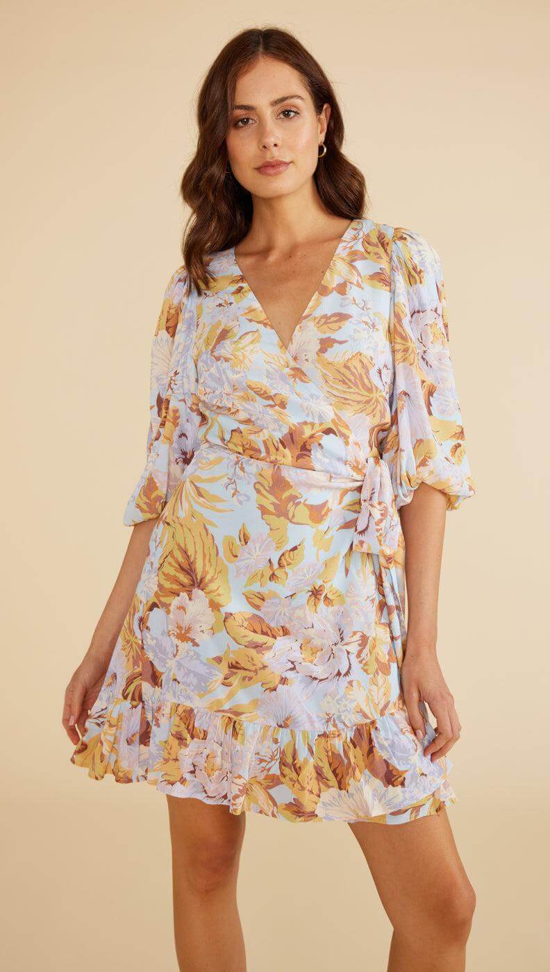 HARLOW FLORAL MINI DRESS-MINKPINK