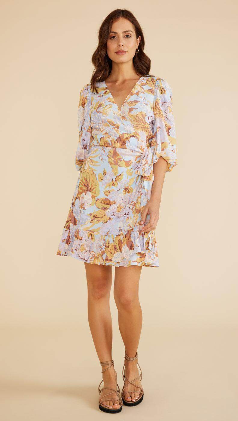 HARLOW FLORAL MINI DRESS-MINKPINK