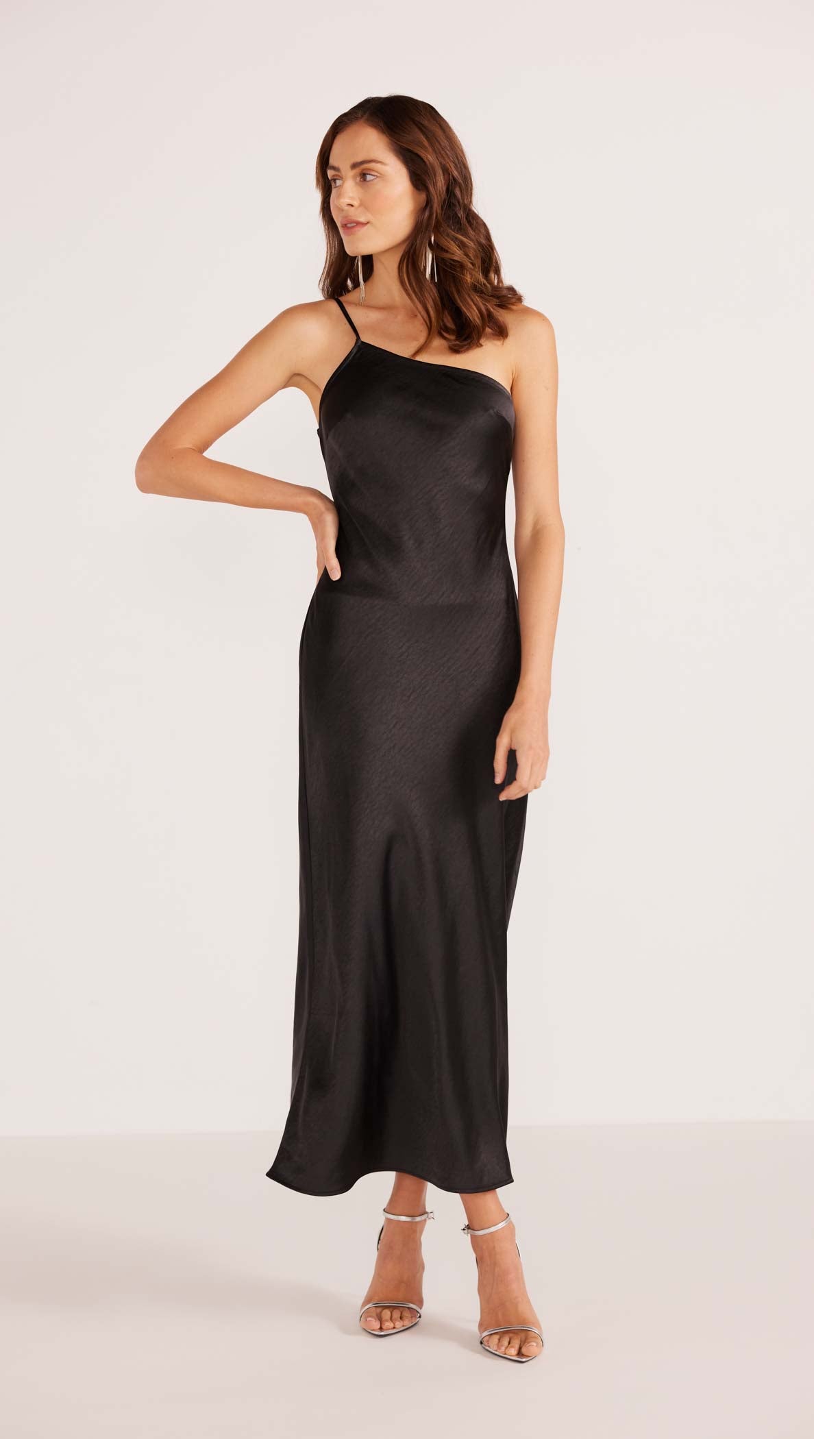 Ella Midi One Shoulder Dress-MINKPINK