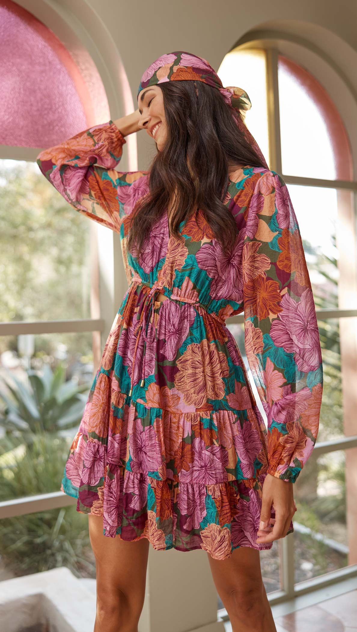Minkpink bella bloom frill mini dress outlet