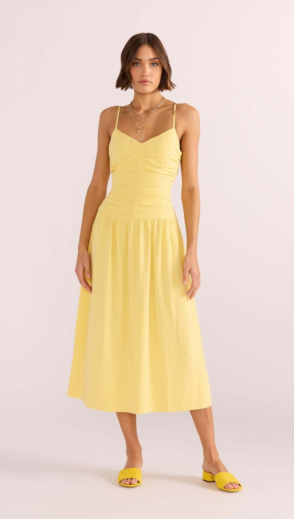 Ophelia Ruched Midi Dress - MINKPINK Ophelia Ruched Midi Dress - MINKPINK