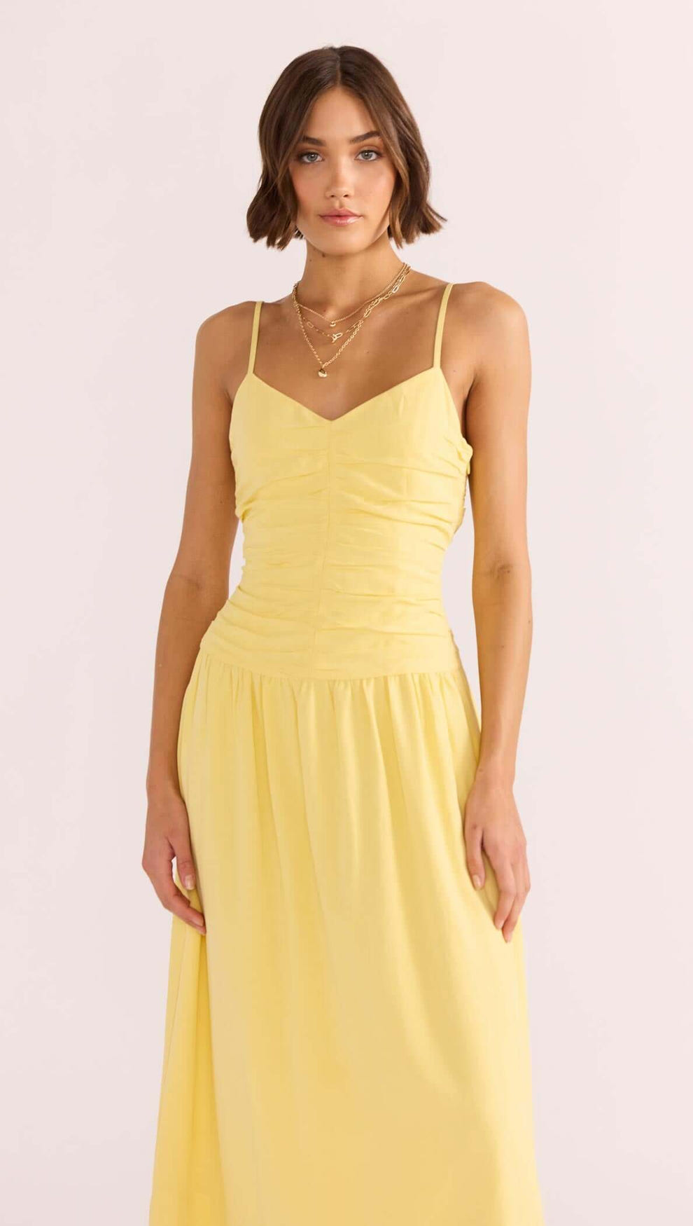 Ophelia Ruched Midi Dress MINKPINK Ophelia Ruched Midi Dress MINKPINK