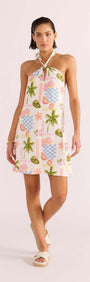 GRACIE HALTER NECK MINI DRESS-MINKPINK