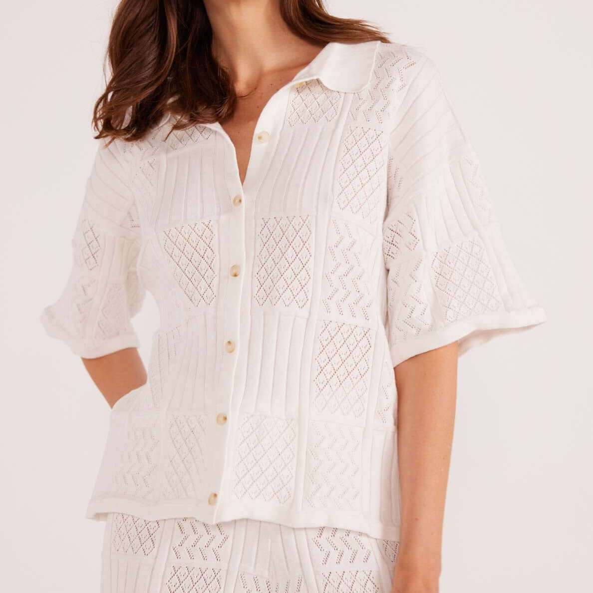 Kacey Knit Shirt-MINKPINK