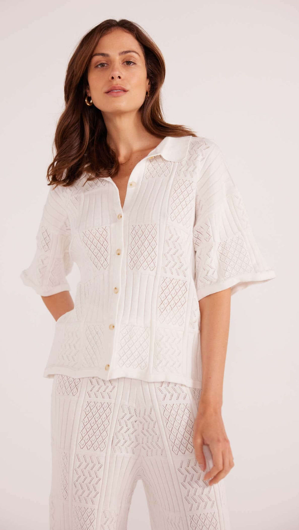 Kacey Knit Shirt-MINKPINK
