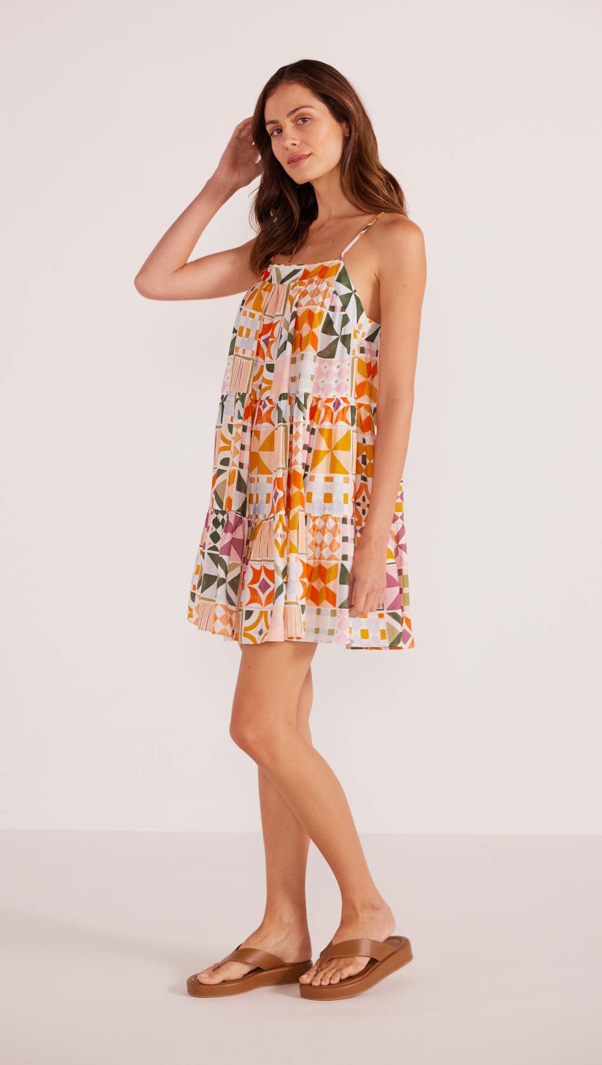Louisa Tiered Mini Dress-MINKPINK