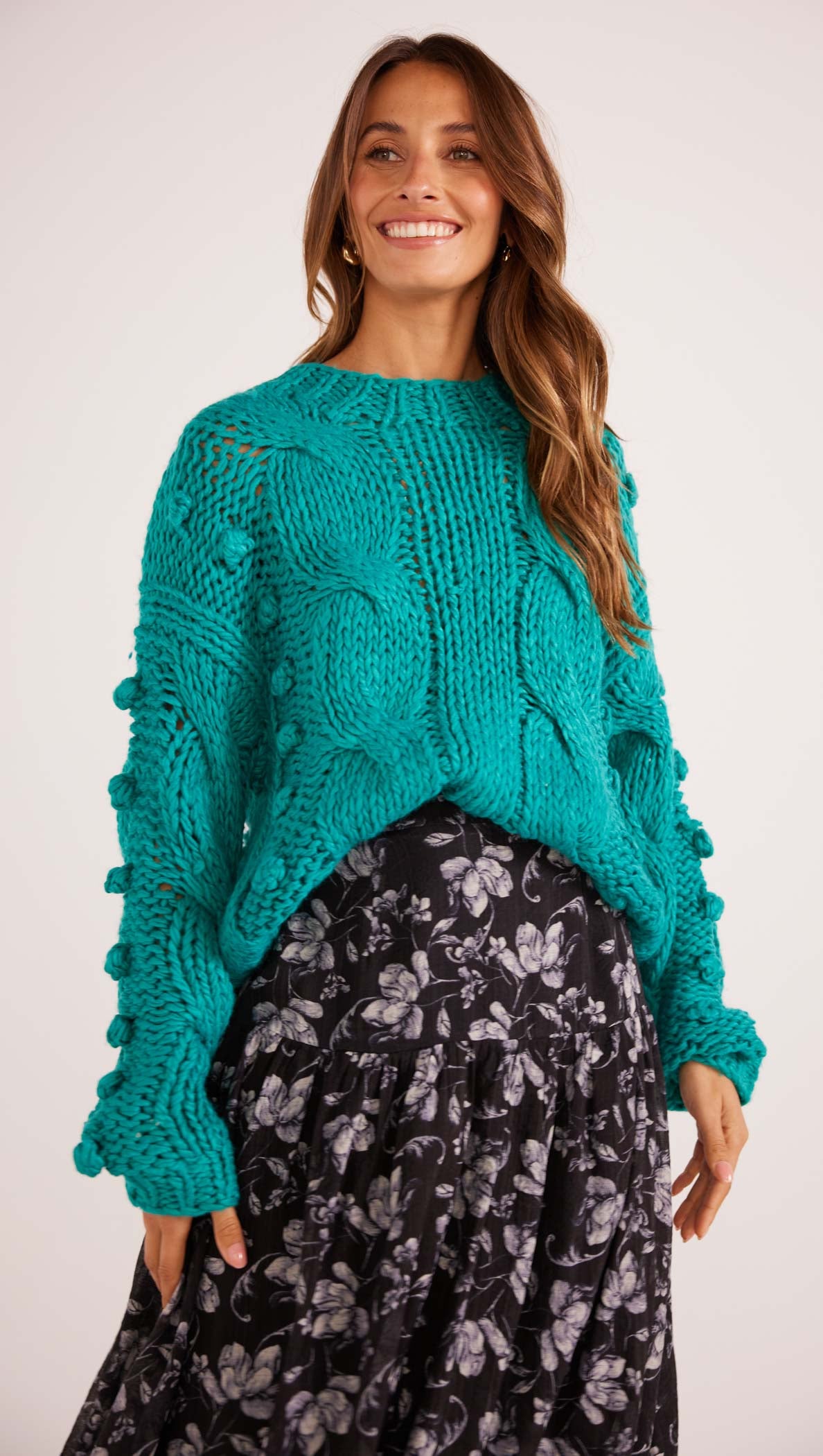 LUCERO CABLE KNIT JUMPER-MINKPINK