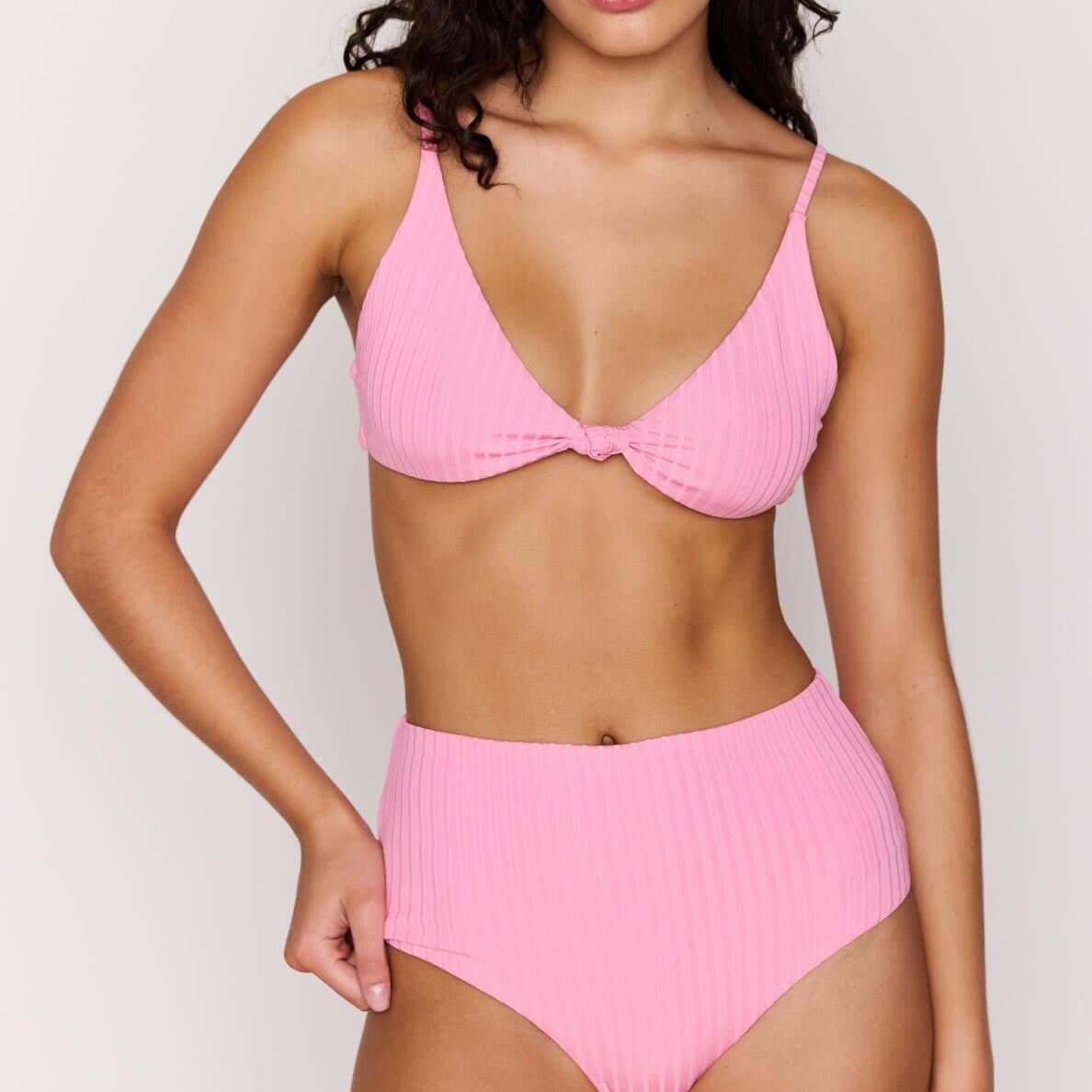 Pink Knot Bikini Top