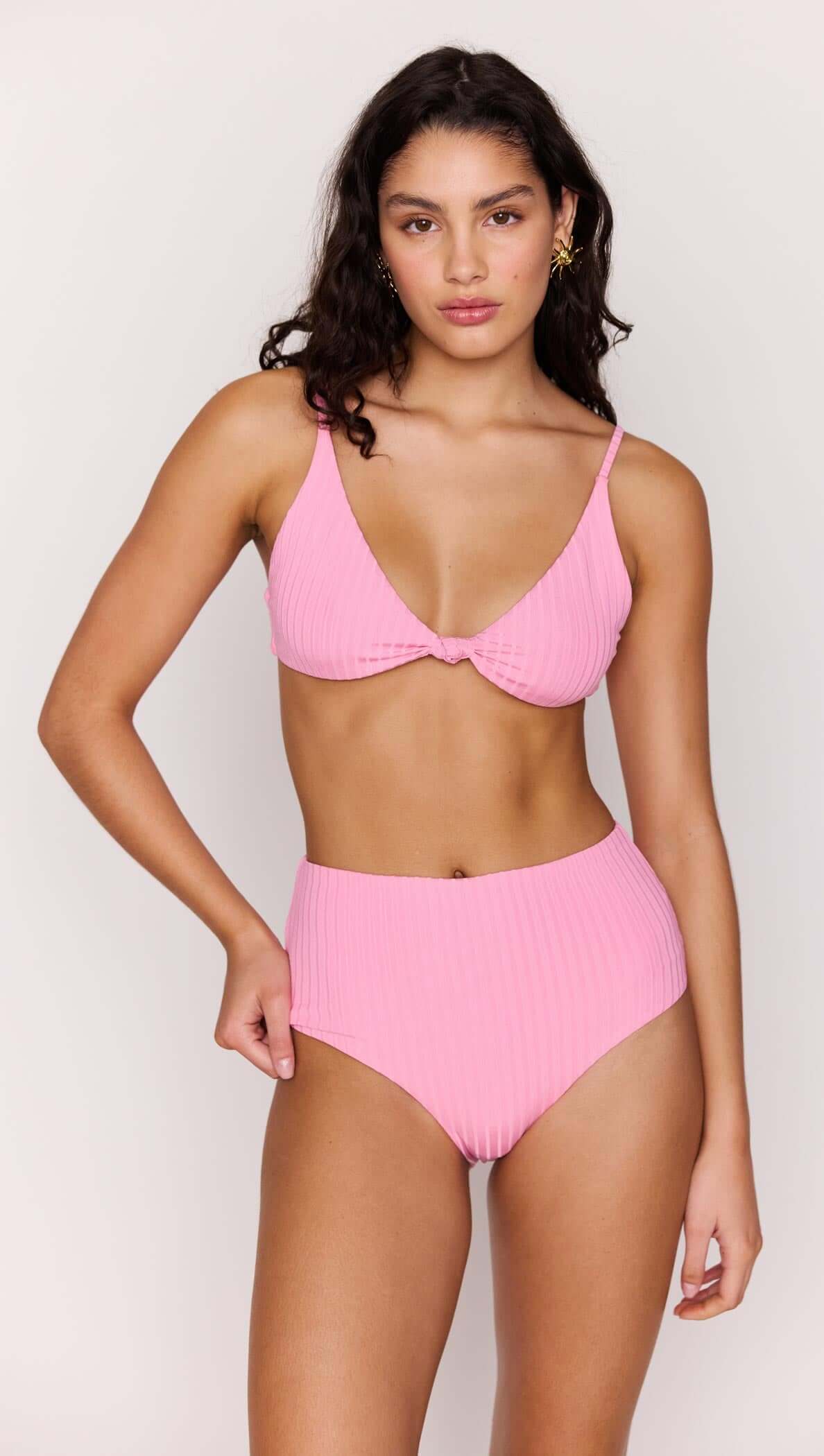 Pink Knot Bikini Top