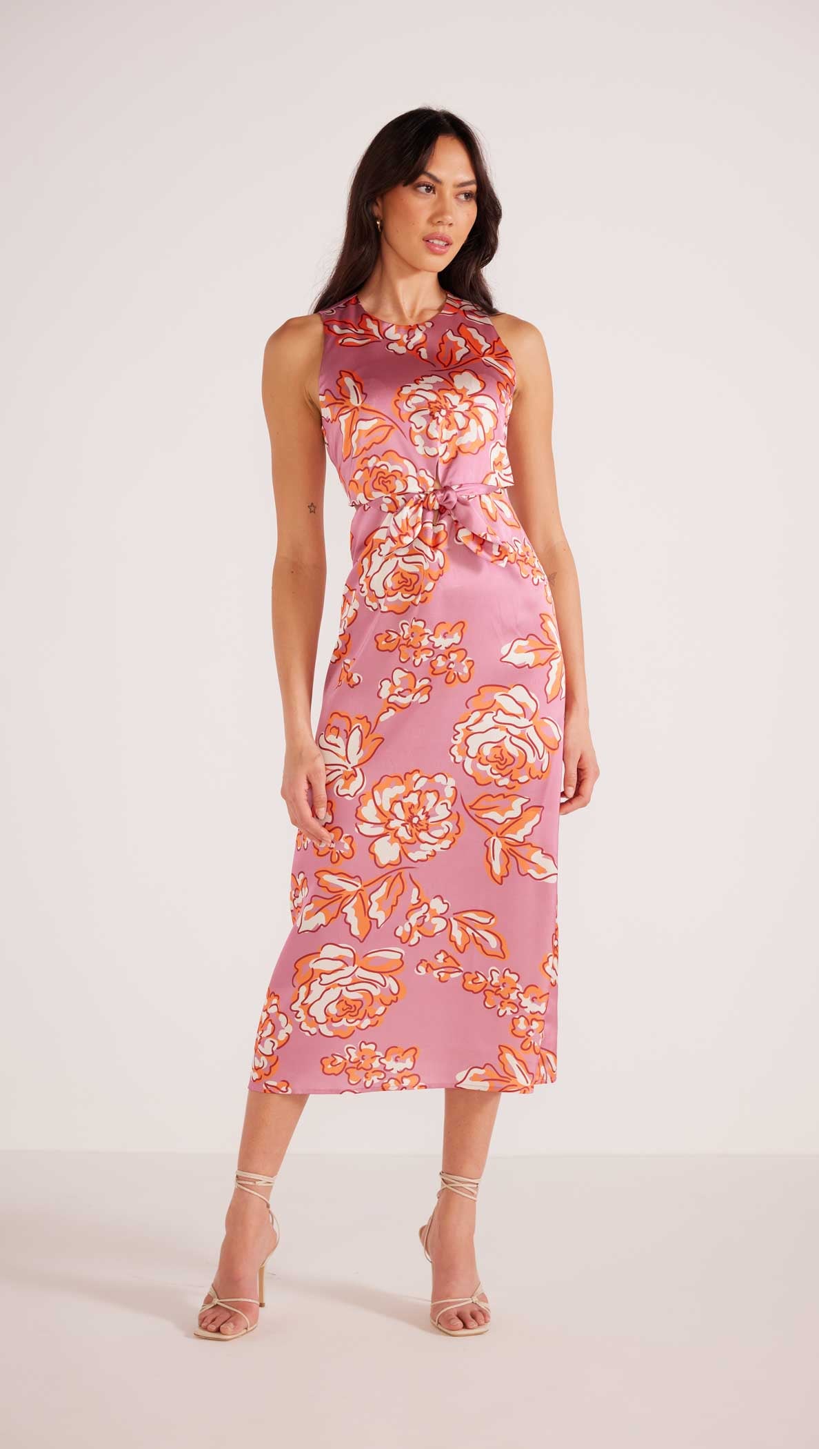 Mandevilla Tie Midi Dress