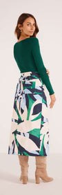 Faven Drill Midi Skirt-MINKPINK