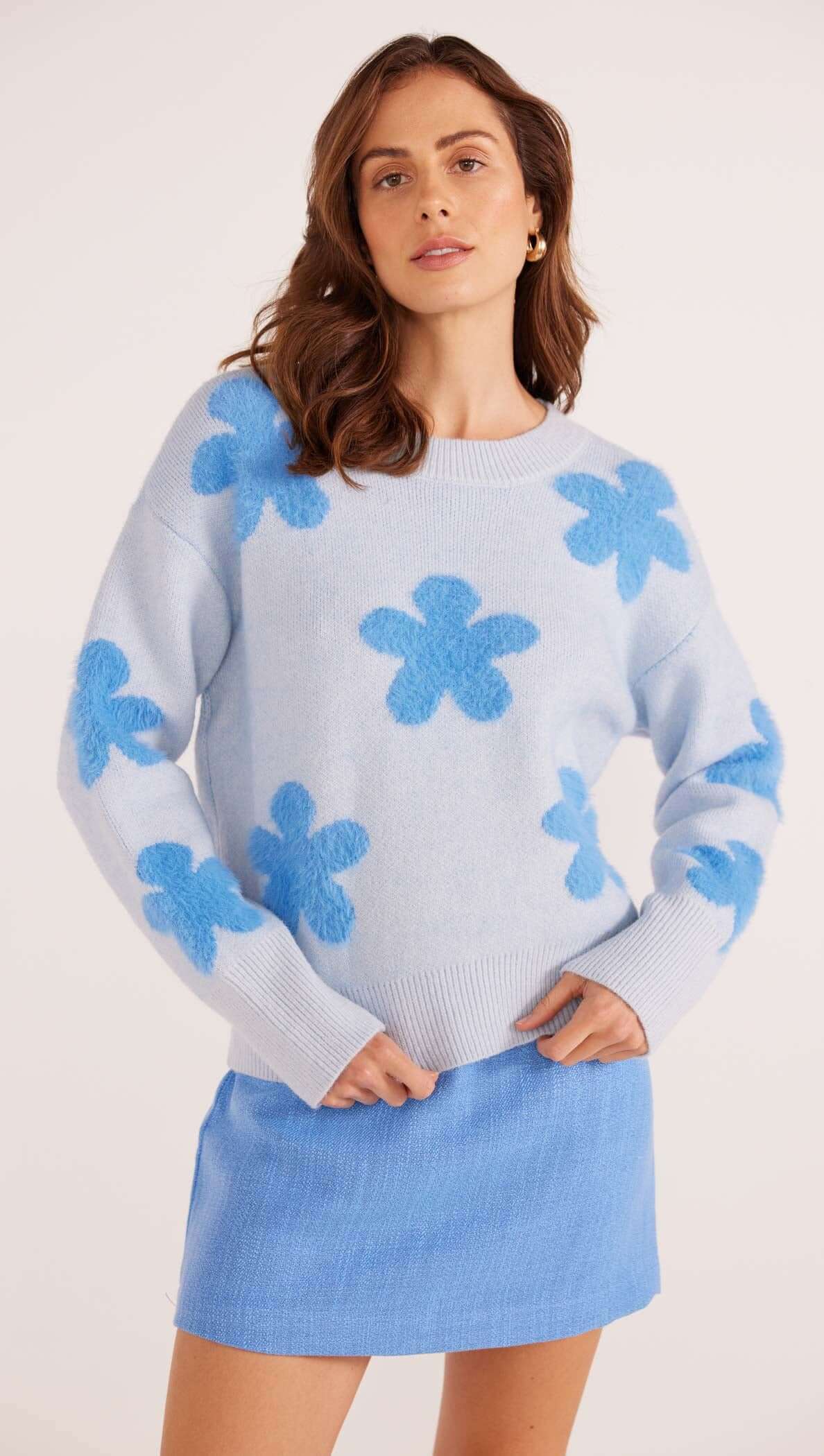 Daisy Fluffy Knit Jumper Final Sale MINKPINK