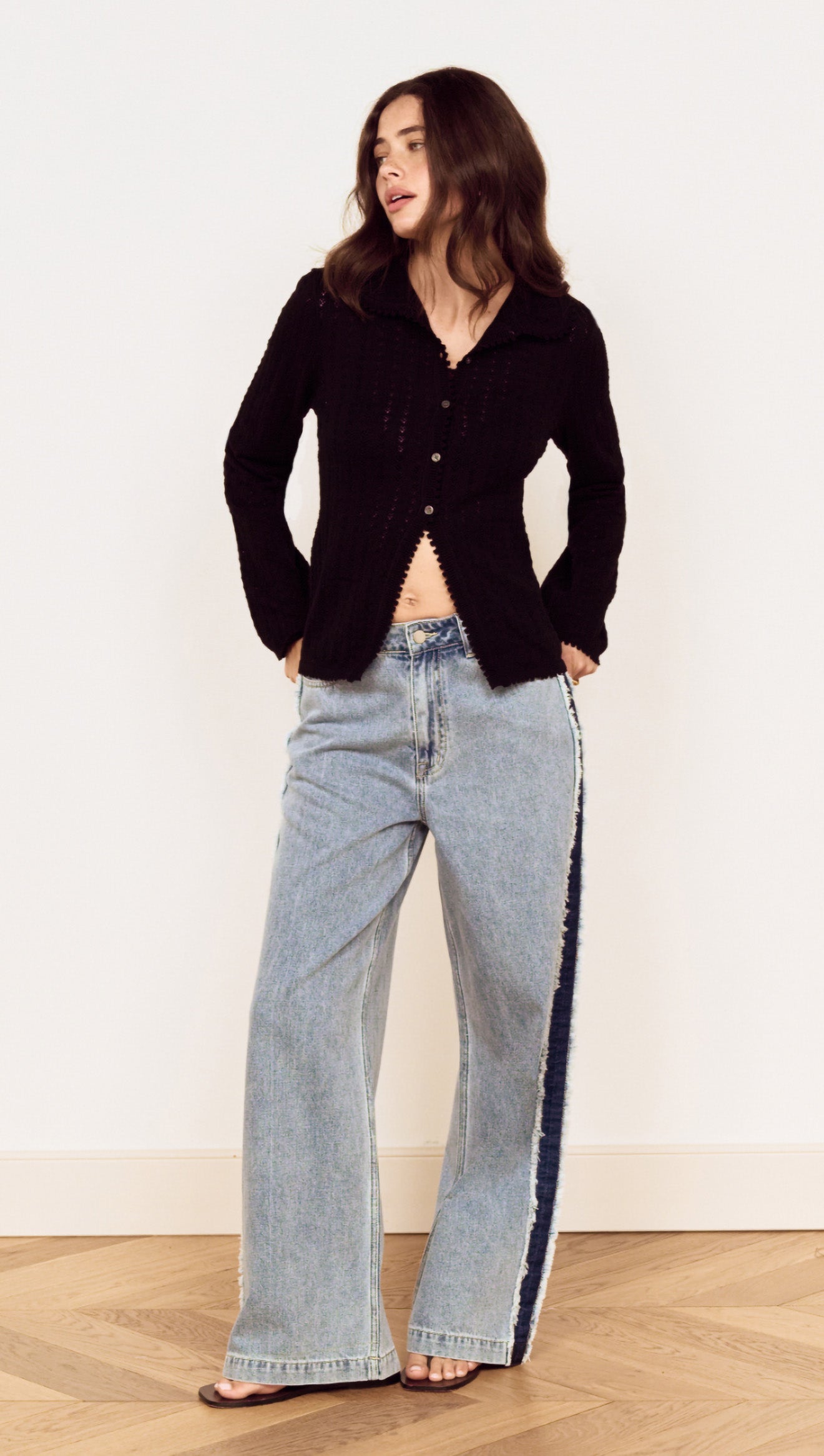 Blue and Berry Contrast Rib Knit Jumper – MINKPINK