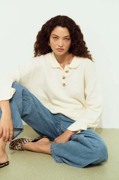 Fine Cable Knit Top with Gold Detail – MINKPINK