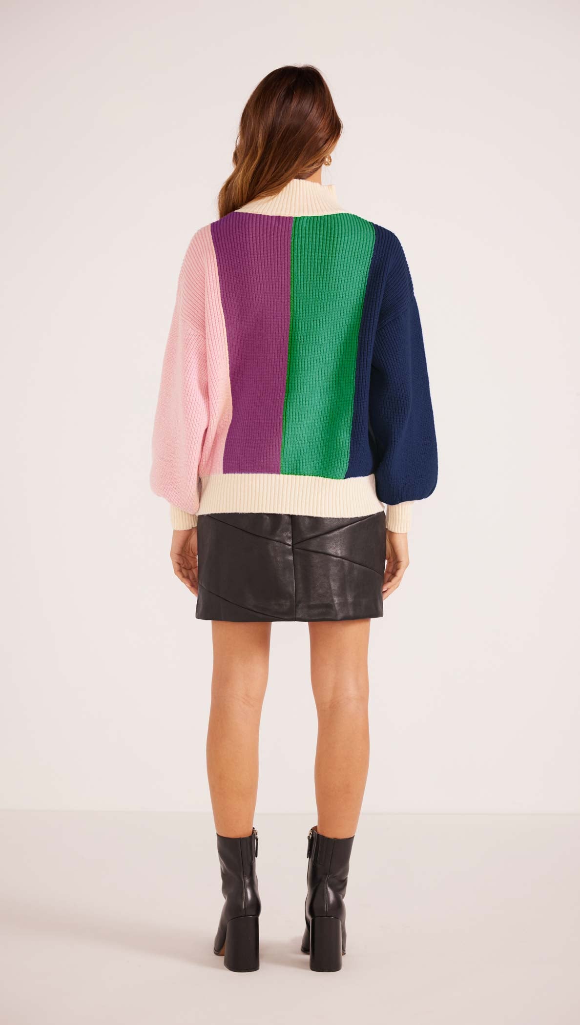 Zia Colour Bock Knit Jumper