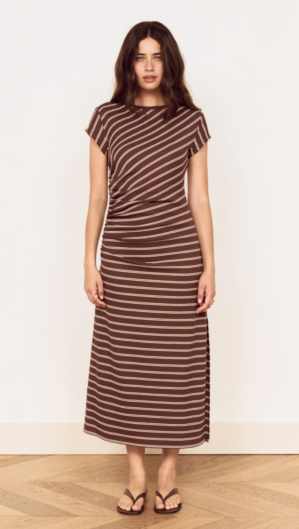 jersey ruched midi dress LILYSILK Silk Jersey Ruched Midi Dress, Elegant Black XS, Soft & Breathable for Effortless Style