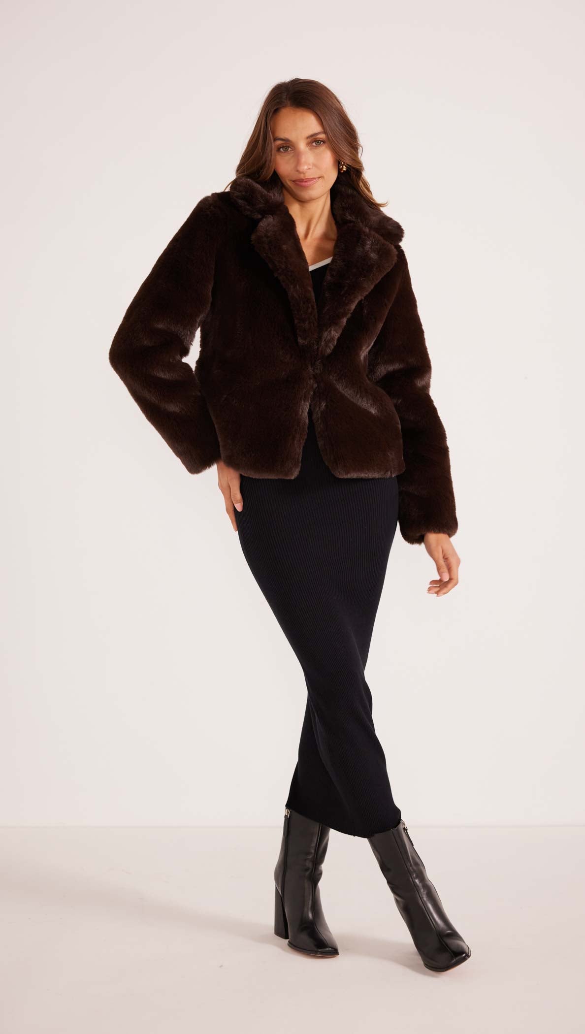 ZARA FAUX FUR JACKET-MINKPINK