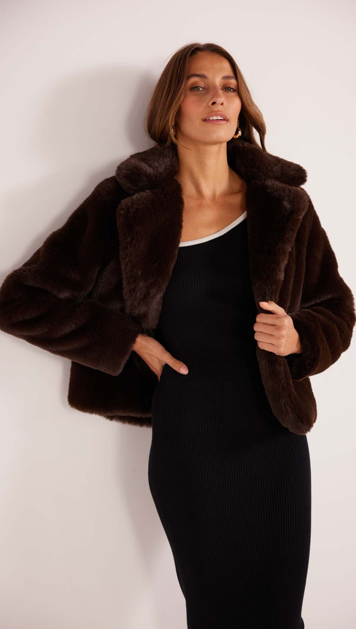 Zara Faux Fur Jacket Final Sale MINKPINK - Main Image