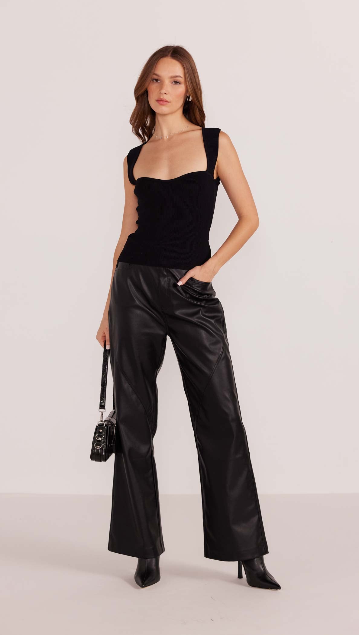 Gilded Rib Knit Top-MINKPINK