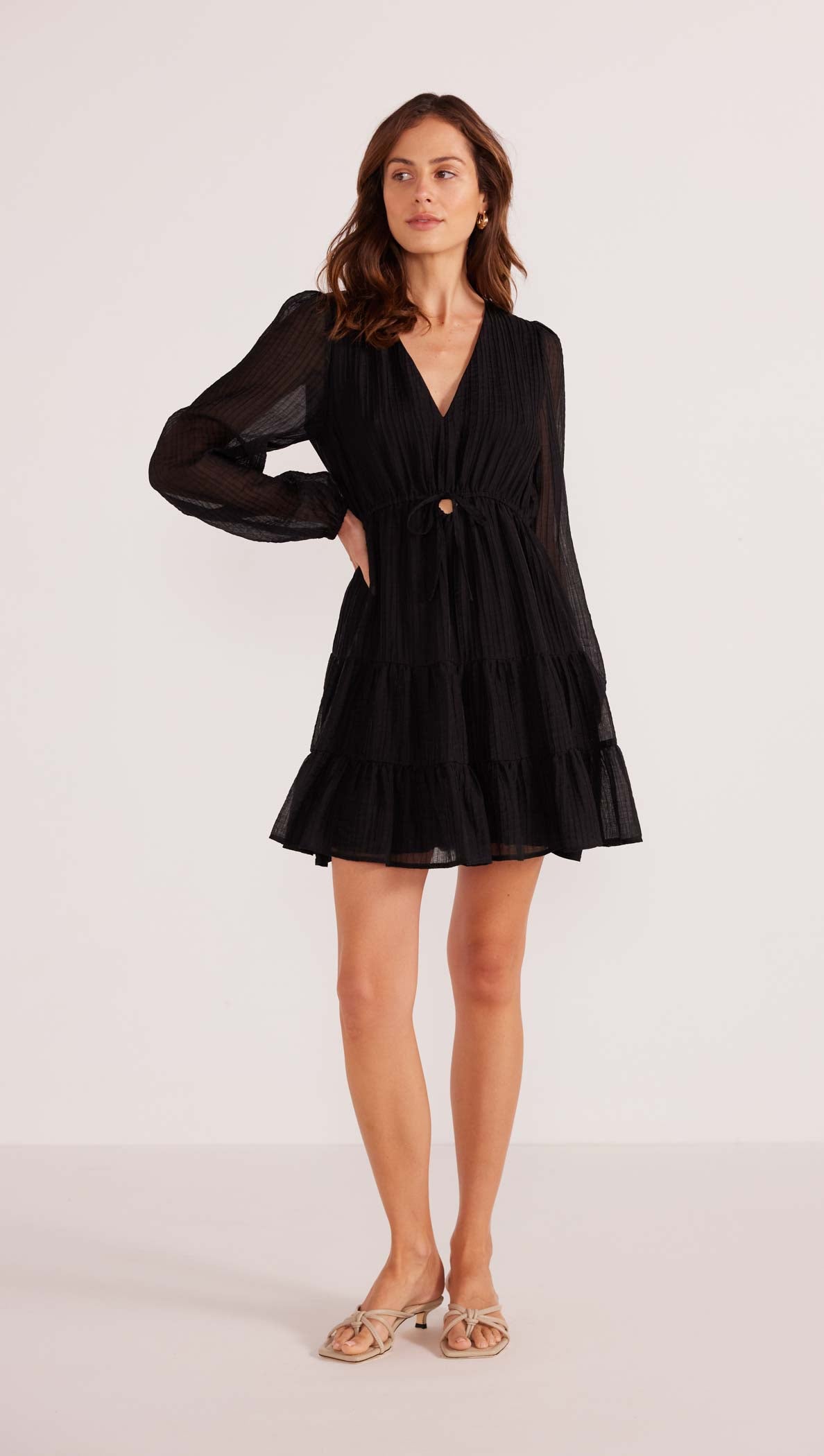 オールインワン・サロペット Ami Long-Sleeve Mini Dress Amy Long Sleeve Mini Dress - Final Sale - MINKPINK