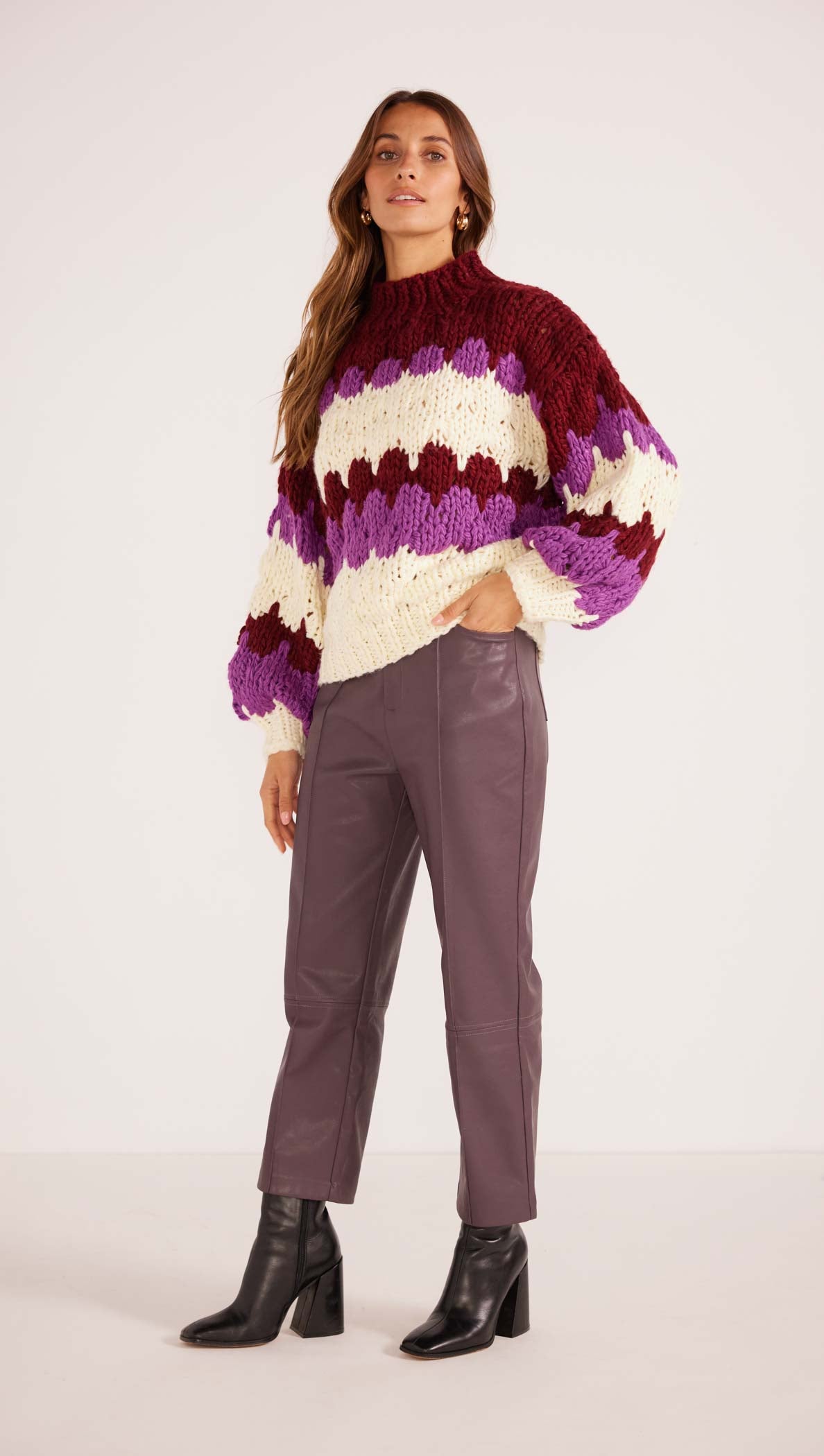 Margot Bobble Knit Jumper-MINKPINK