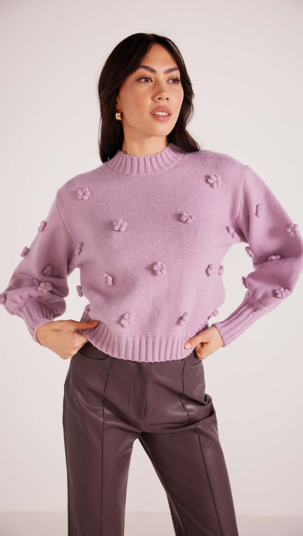 Daisy 3D Flower Knit Sweater-MINKPINK
