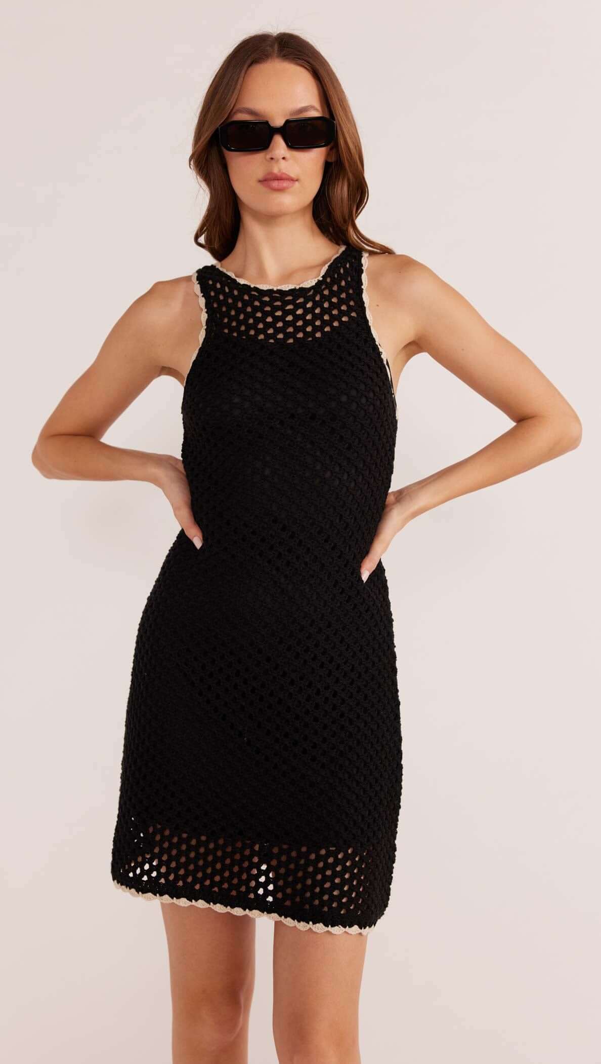 Gayla Crochet Mini Dress - Final Sale - MINKPINK Gayla Crochet Mini Dress - Final Sale - MINKPINK