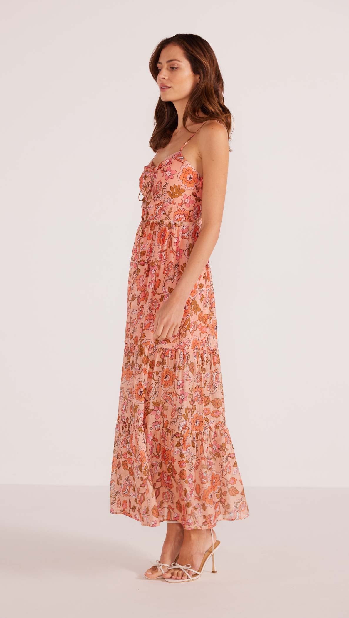Amelia Tiered Midi Dress-MINKPINK