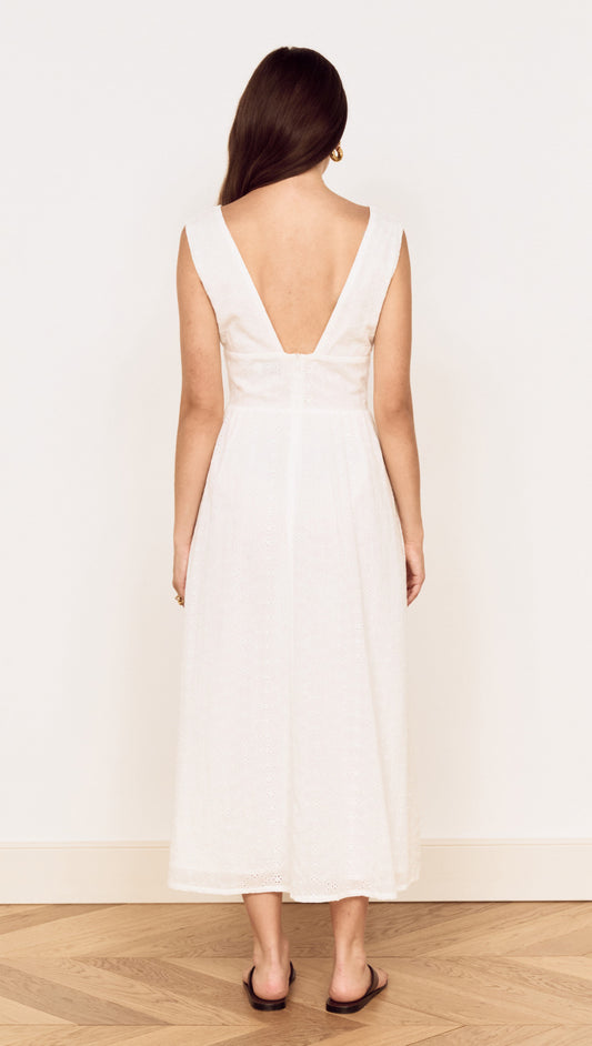 Cotton Broderie Anglaise Sleeveless Dress
