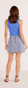 JESSIE DENIM MINI SKIRT-MINKPINK