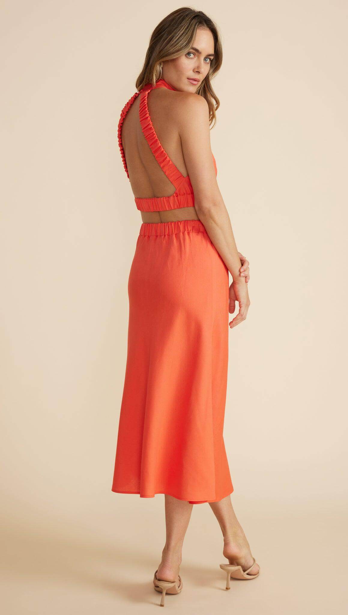 ABREA BIAS MIDI SKIRT-MINKPINK