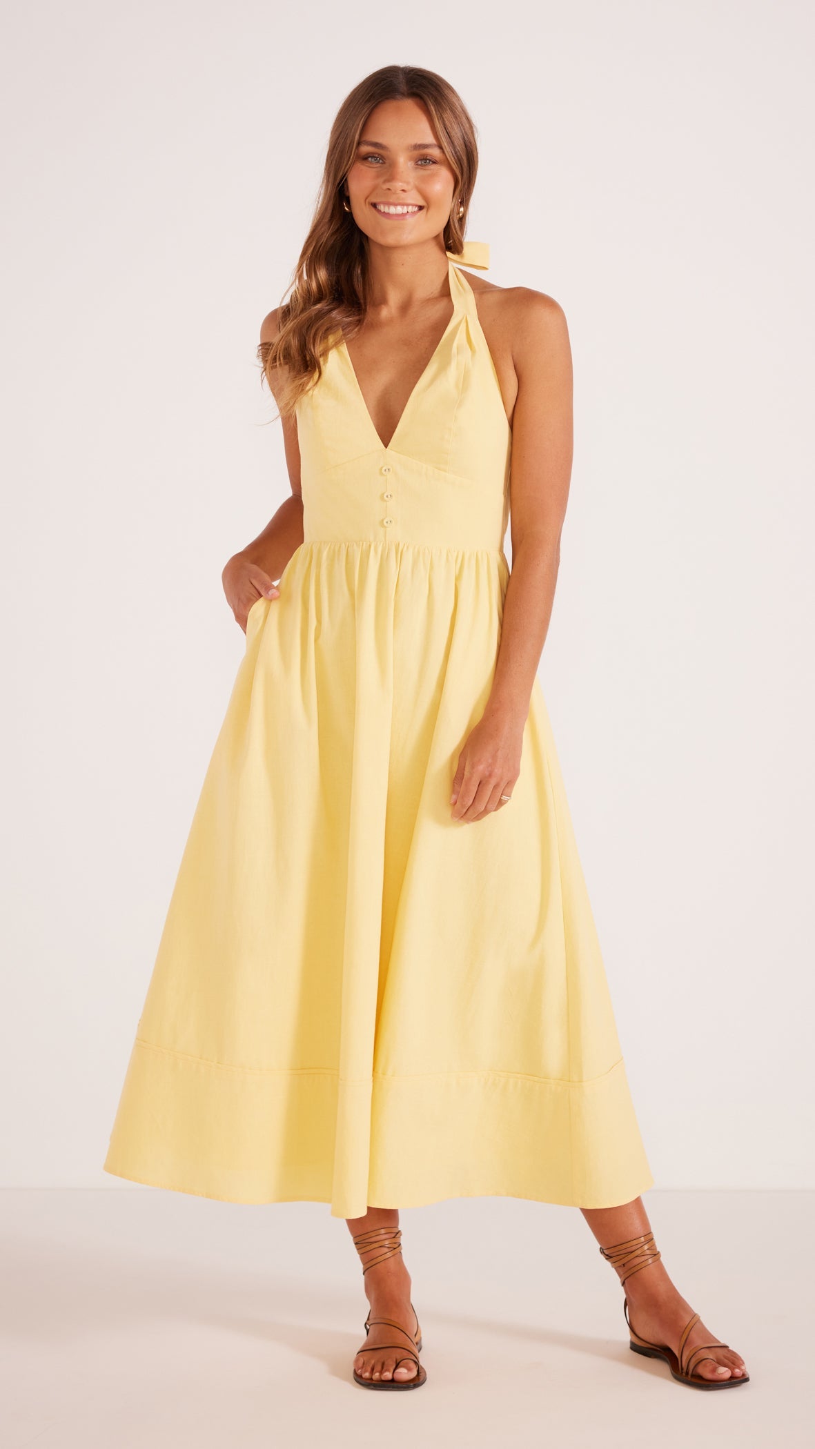 Alani Halter Midi Dress